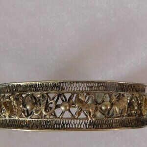 Ladies Brass Patina Bracelet